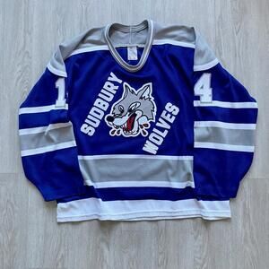90's OHL Sudbury Wolves CCM Jersey